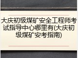 大庆初级煤矿安全工程师考试指导中心哪里有(大庆初级煤矿安考指南)