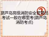 葫芦岛高级消防安全管理员考试一般在哪里考(葫芦岛消防考点)