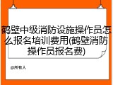 鹤壁中级消防设施操作员怎么报名培训费用(鹤壁消防操作员报名费)