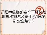 辽阳中级煤矿安全工程师培训机构排名及费用(辽阳煤矿安全培训)