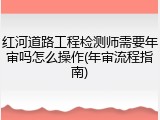 红河道路工程检测师需要年审吗怎么操作(年审流程指南)
