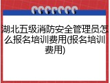 湖北五级消防安全管理员怎么报名培训费用(报名培训费用)