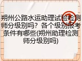 朔州公路水运助理试验检测师分级别吗？各个级别报考条件有哪些(朔州助理检测师分级别吗)