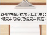 赣州护师职称考试以后要如何复审成绩(成绩复审流程)