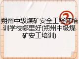 朔州中级煤矿安全工程师培训学校哪里好(朔州中级煤矿安工培训)