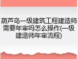 葫芦岛一级建筑工程建造师需要年审吗怎么操作(一级建造师年审流程)
