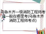 乌鲁木齐一级消防工程师考试一般在哪里考(乌鲁木齐消防工程师考点)
