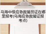乌海中级应急救援员证在哪里报考(乌海应急救援证报考点)