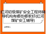 红河初级煤矿安全工程师辅导机构有哪些哪家好(红河煤矿安工辅导)