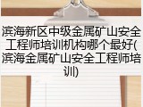 滨海新区中级金属矿山安全工程师培训机构哪个最好(滨海金属矿山安全工程师培训)