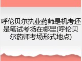 呼伦贝尔执业药师是机考还是笔试考场在哪里(呼伦贝尔药师考场形式地点)