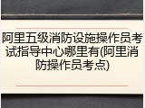 阿里五级消防设施操作员考试指导中心哪里有(阿里消防操作员考点)