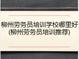 柳州劳务员培训学校哪里好(柳州劳务员培训推荐)