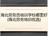 海北劳务员培训学校哪里好(海北劳务培训优选)