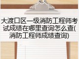 大渡口区一级消防工程师考试成绩在哪里查询怎么查(消防工程师成绩查询)