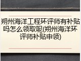 朔州海洋工程环评师有补贴吗怎么领取呢(朔州海洋环评师补贴申领)