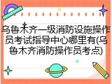 乌鲁木齐一级消防设施操作员考试指导中心哪里有(乌鲁木齐消防操作员考点)