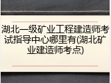 湖北一级矿业工程建造师考试指导中心哪里有(湖北矿业建造师考点)