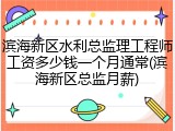 滨海新区水利总监理工程师工资多少钱一个月通常(滨海新区总监月薪)
