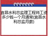 宜昌水利总监理工程师工资多少钱一个月通常(宜昌水利总监月薪)