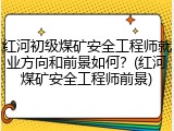 红河初级煤矿安全工程师就业方向和前景如何?(红河煤矿安全工程师前景)