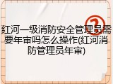 红河一级消防安全管理员需要年审吗怎么操作(红河消防管理员年审)