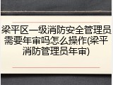 梁平区一级消防安全管理员需要年审吗怎么操作(梁平消防管理员年审)