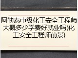 阿勒泰中级化工安全工程师大概多少学费好就业吗(化工安全工程师前景)