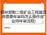 锡林郭勒二级矿业工程建造师需要年审吗怎么操作(矿业师年审流程)