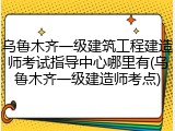 乌鲁木齐一级建筑工程建造师考试指导中心哪里有(乌鲁木齐一级建造师考点)