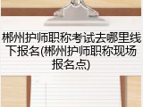 郴州护师职称考试去哪里线下报名(郴州护师职称现场报名点)