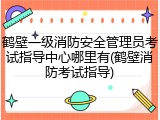 鹤壁一级消防安全管理员考试指导中心哪里有(鹤壁消防考试指导)