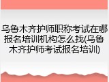 乌鲁木齐护师职称考试在哪报名培训机构怎么找(乌鲁木齐护师考试报名培训)