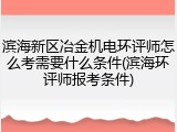 滨海新区冶金机电环评师怎么考需要什么条件(滨海环评师报考条件)