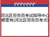 河北区劳务员考试指导中心哪里有(河北区劳务员考点)