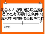 乌鲁木齐初级消防设施操作员怎么考需要什么条件(乌鲁木齐消防操作员报考条件)