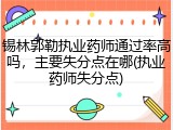 锡林郭勒执业药师通过率高吗，主要失分点在哪(执业药师失分点)