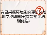 宜昌采掘环境影响评价师培训学校哪里好(宜昌掘评培训优选)