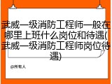 武威一级消防工程师一般在哪里上班什么岗位和待遇(武威一级消防工程师岗位待遇)