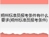 朔州标准员报考条件有什么要求(朔州标准员报考条件)