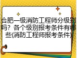 合肥一级消防工程师分级别吗?各个级别报考条件有哪些(消防工程师报考条件)