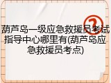 葫芦岛一级应急救援员考试指导中心哪里有(葫芦岛应急救援员考点)