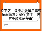 梁平区二级应急救援员需要年审吗怎么操作(梁平二级应急救援员年审)