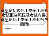 秦皇岛初级化工安全工程师考试报名流程及考试内容(秦皇岛化工安全工程师报考指南)