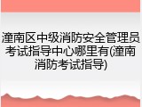 潼南区中级消防安全管理员考试指导中心哪里有(潼南消防考试指导)