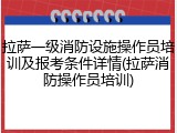 拉萨一级消防设施操作员培训及报考条件详情(拉萨消防操作员培训)
