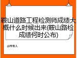 鞍山道路工程检测师成绩大概什么时候出来(鞍山路检成绩何时公布)