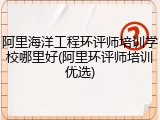 阿里海洋工程环评师培训学校哪里好(阿里环评师培训优选)