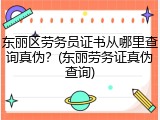 东丽区劳务员证书从哪里查询真伪？(东丽劳务证真伪查询)