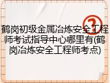 鹤岗初级金属冶炼安全工程师考试指导中心哪里有(鹤岗冶炼安全工程师考点)